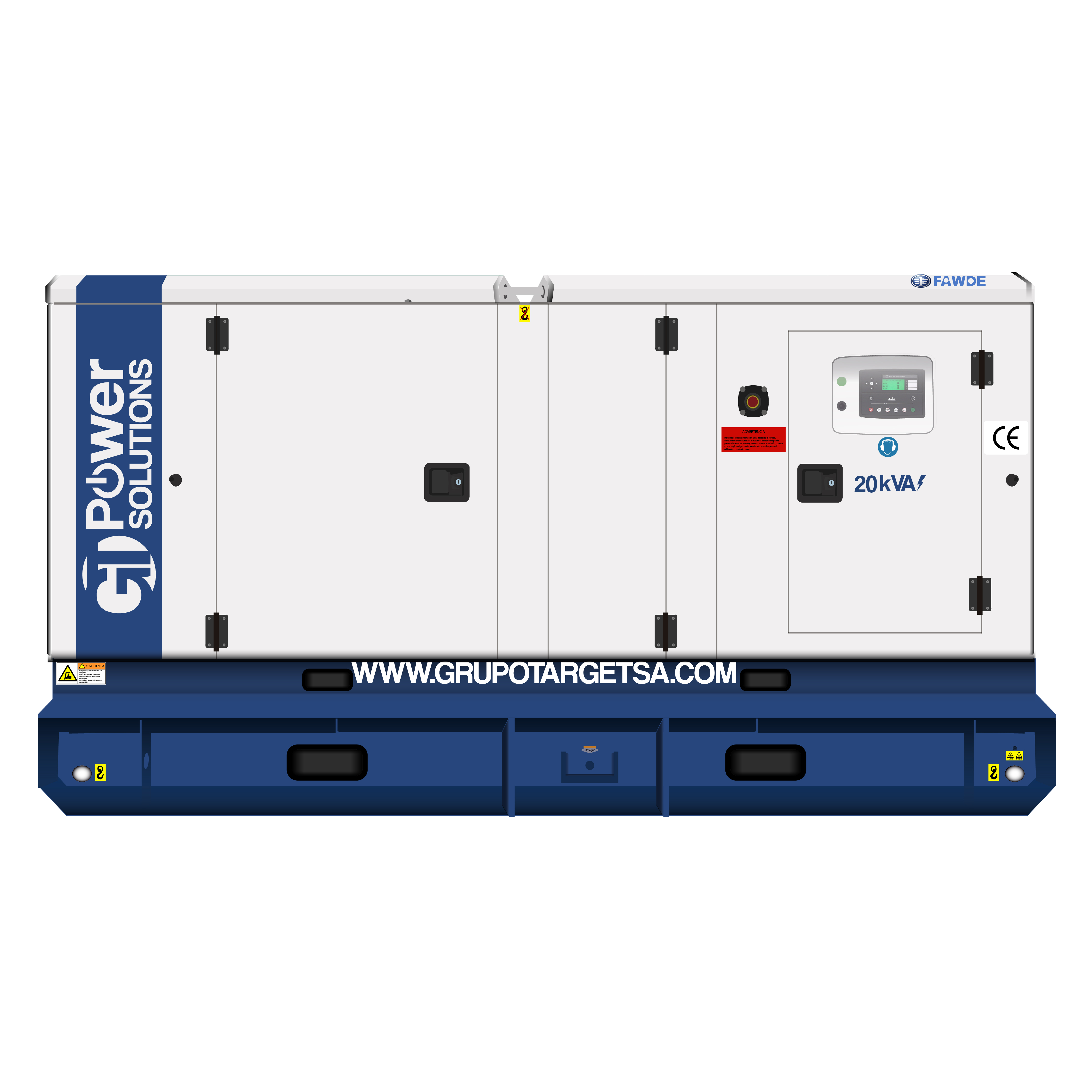 Planta Eléctrica 20KVA FAWDE Trifásico 