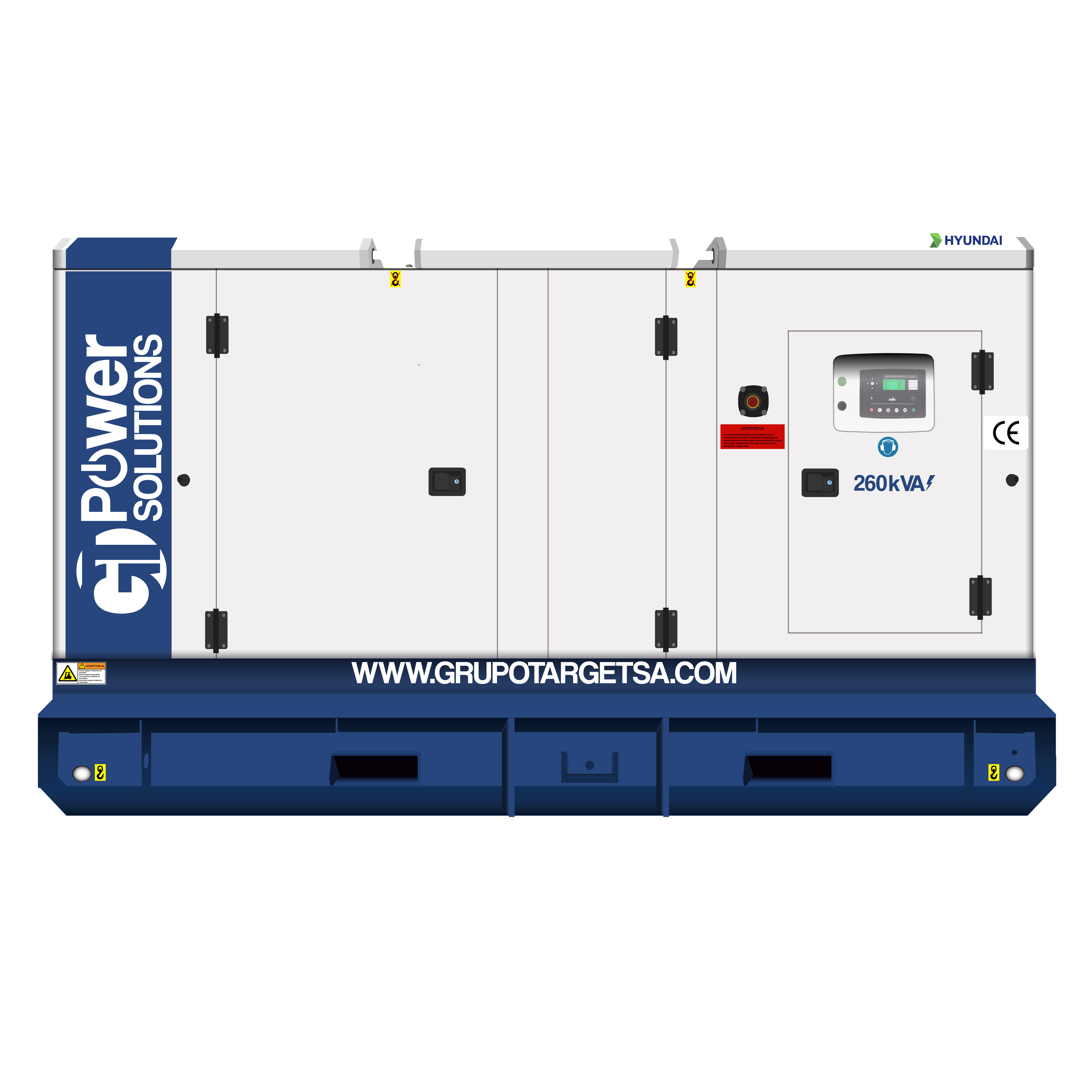 Planta Eléctrica 260KVA HYUNDAI Trifásico